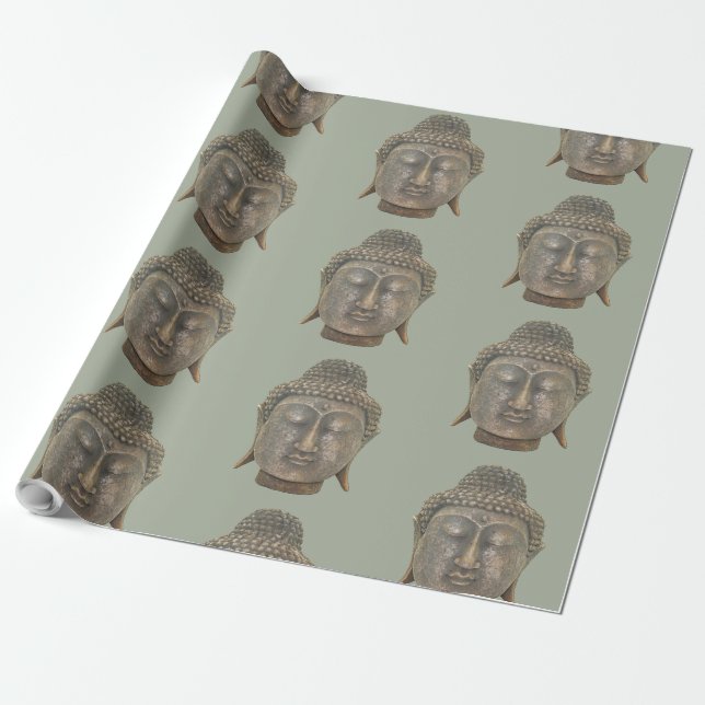Papier Cadeau Tête de Bouddha (Déroulé)
