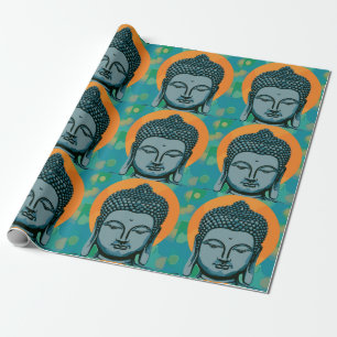 Papier Cadeau Tête de bouddha zen