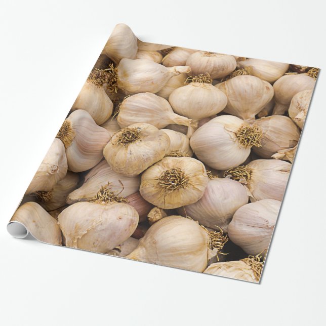 Papier Cadeau Têtes d'ail (Déroulé)