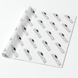Papier Cadeau Texte du diplôme avec Casquette
