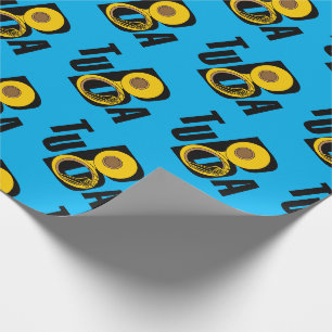 Papier Cadeau Texte Tuba incliné