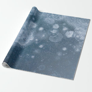 Papier Cadeau textile floral noir et blanc