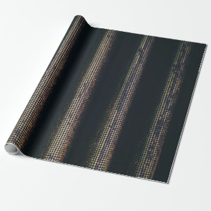 Papier Cadeau textile noir et gris