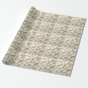 Papier Cadeau Texture de la Terre fissurée