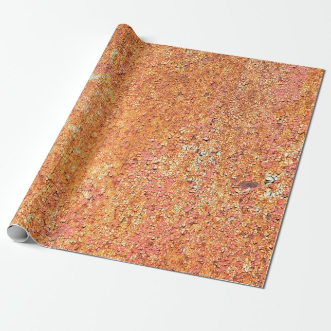 Papier Cadeau Texture de l'ancien métalabstrait peint, l'âge, an (Déroulé)
