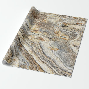 Papier Cadeau Texture de pierre de marbre granit à la mode
