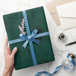 Papier Cadeau Texture Élégant Vert Émeraude Foncé Uni