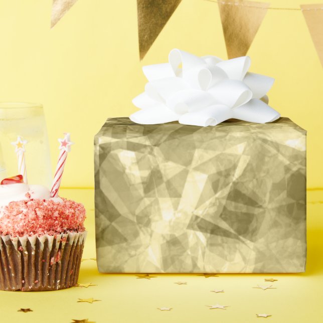 Papier Cadeau Texture en bronze dégraissée (Fête d'anniversaire)