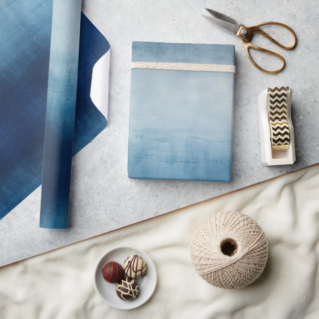 Papier Cadeau Texture gris bleu (Artisanat)