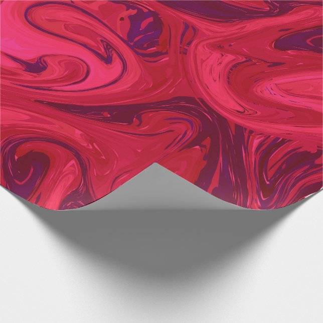 Papier Cadeau Texture marbrée mauve-foncé, technique riche (Coin)