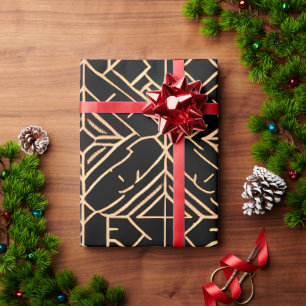 Papier Cadeau Texture marocaine traditionnelle Motif minimal
