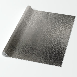 Papier Cadeau Texture métallique argentée affligée 2