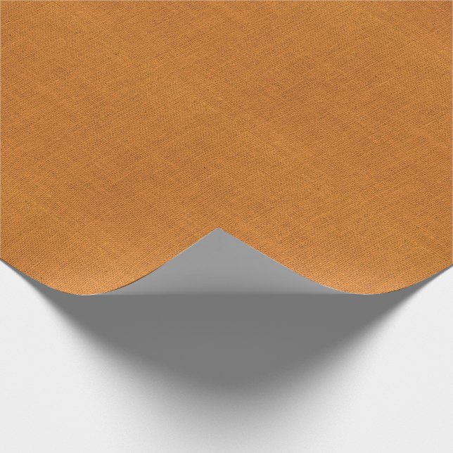 Papier Cadeau Texture orange de toile de jute (Coin)