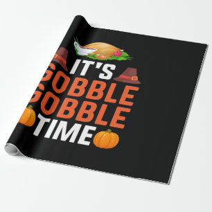 Papier Cadeau Thanksgiving C'Est Des Temps Gobous