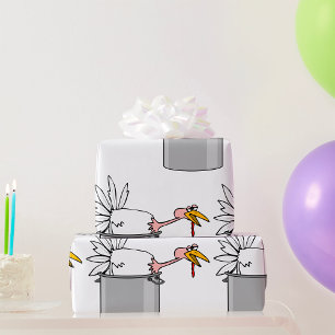 Papier Cadeau Thanksgiving Fatigué Turquie en Cuisine Pot Humour