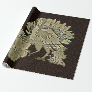 Papier Cadeau Thanksgiving Turquie sculpté -