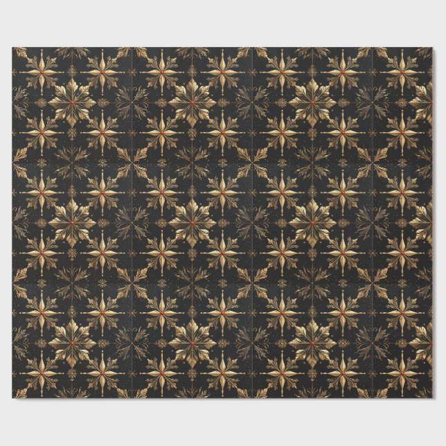 Papier Cadeau The Elegant Christmas - Black (Plat)