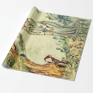 Papier Cadeau "The Secret Garden" Art poilu de Charles Robinson