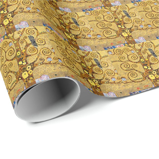 Papier Cadeau “ The Tree of Life ” , Gustav Klimt (Coin rond)