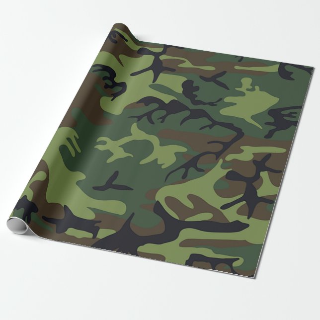 Papier Cadeau Thème armée (Déroulé)