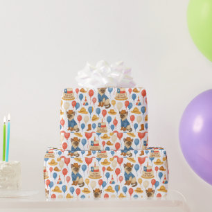 Papier Cadeau Thème d'anniversaire Texas pour les amoureux des c