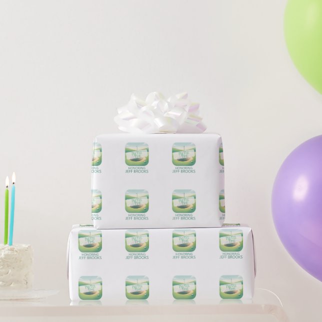 Papier Cadeau Thème de golf personnalisé (Cadeaux de fête)