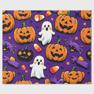 Papier Cadeau Thème Halloween