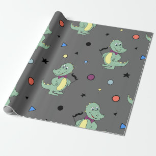 Papier Cadeau Thème Jungle personnalisé Anniversaire