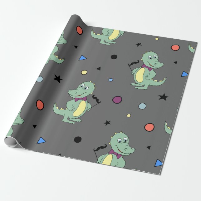 Papier Cadeau Thème Jungle personnalisé Anniversaire (Déroulé)