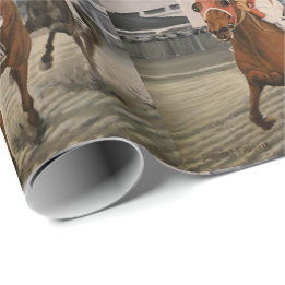 Papier Cadeau Thoroughbred Race Horse gagne Classic