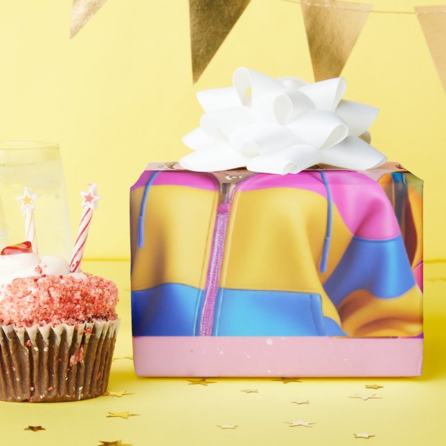 Papier Cadeau three doll wrapping paper (Fête d'anniversaire)