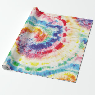 Papier Cadeau  Tie Dye Swirl. Motif de Tiedye sans couture. Fabr