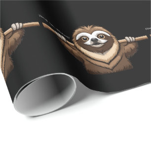 Papier Cadeau "Tiens bon là" : Paroles encourageantes de Sloth
