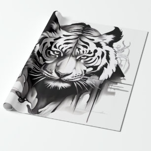 Papier Cadeau Tigers Portrait avec un design étonnant