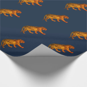 Papier Cadeau Tigre Vintage
