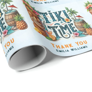 Papier Cadeau TIKI Party personnalisé