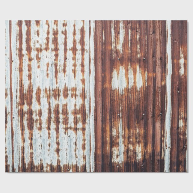 Papier Cadeau Tin ondulé vintage (Plat)