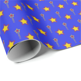Papier Cadeau Tir en gras Star Celebration Enveloppement cadeau