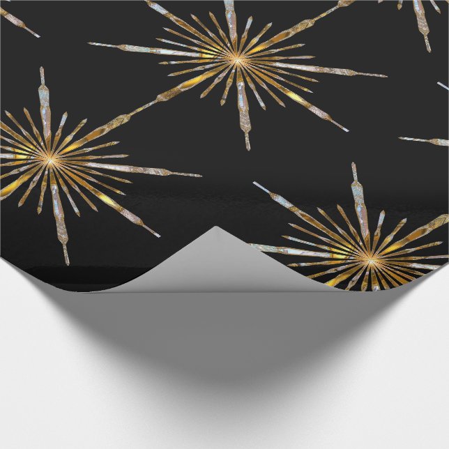 Papier Cadeau Tir Star Holiday Elegant Festive (Coin)