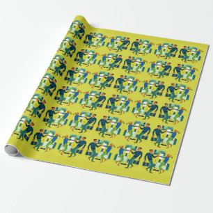Papier Cadeau tirage danse