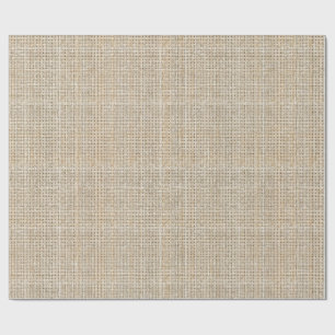 Papier Cadeau Tissu Lin Brut Oatmeal Japandi Minimaliste