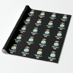 Papier Cadeau Toastal Cool Funny Toast Pun Dark BG
