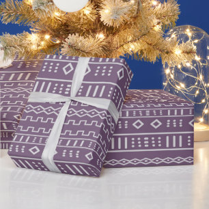 Papier Cadeau Toile pourpre moderne