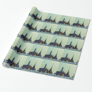 Papier Cadeau Toits du Grand Palais à Bangkok Thaïlande