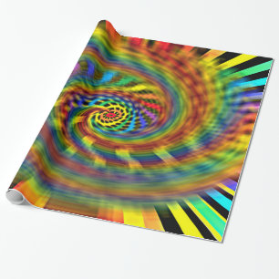 Papier Cadeau Tornade arc-en-ciel