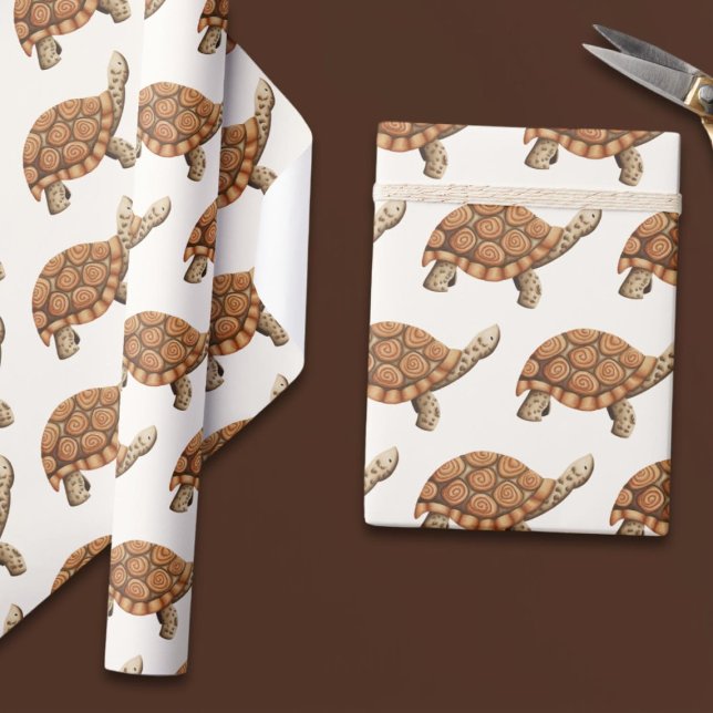 Papier Cadeau Tortue Brown (Créateur téléchargé)