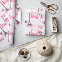 Tour Eiffel Motif, Paris Chic rose