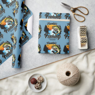 Papier Cadeau Tournoi de pêche personnalisé Poisson Pêcheur Trui