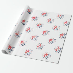 Papier Cadeau Tous les pattes American Boy