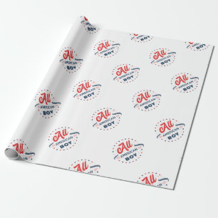 Papier Cadeau Tous les pattes American Boy